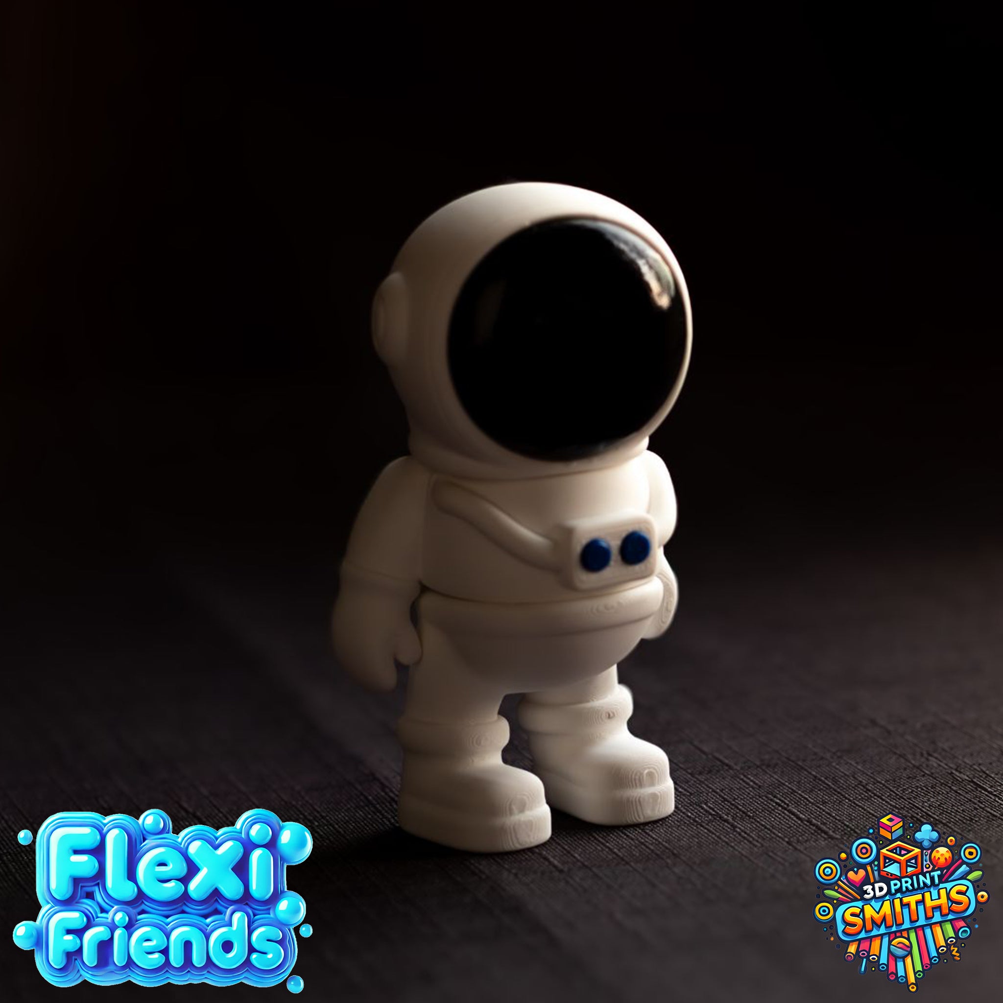 Flexi Friend Tom the Astronaut - Flexible 3D Printed Toy - The 3D Print Smiths