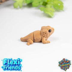 Flexi Friend Baby Bearded Dragon - Flexible 3D Printed Toy
