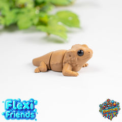Flexi Friend Baby Bearded Dragon - Flexible 3D Printed Toy
