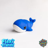 Flexi Friend Baby Blue Whale - Flexible 3D Printed Toy
