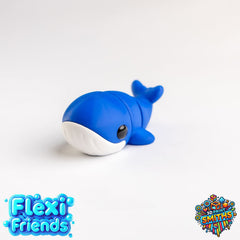 Flexi Friend Baby Blue Whale - Flexible 3D Printed Toy
