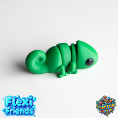 Flexi Friend Baby Chameleon - Flexible 3D Printed Toy