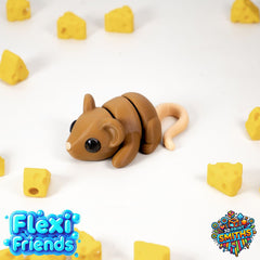 Flexi Friend Baby Mouse - Flexible 3D Printed Toy