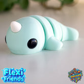 Flexi Friend Narwhale - Flexible 3D Printed Toy - The 3D Print Smiths