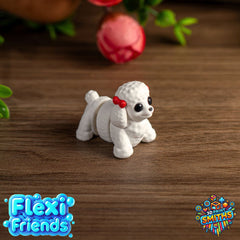 Flexi Friend Baby Poodle - Flexible 3D Printed Toy