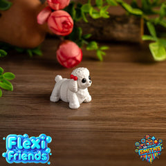 Flexi Friend Baby Poodle - Flexible 3D Printed Toy