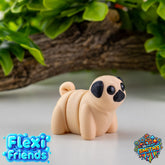 Flexi Friend Baby Pug - Flexible 3D Printed Toy