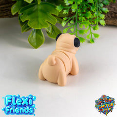 Flexi Friend Baby Pug - Flexible 3D Printed Toy