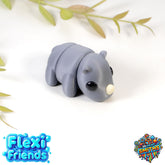 Flexi Friend Baby Rhino - Flexible 3D Printed Toy