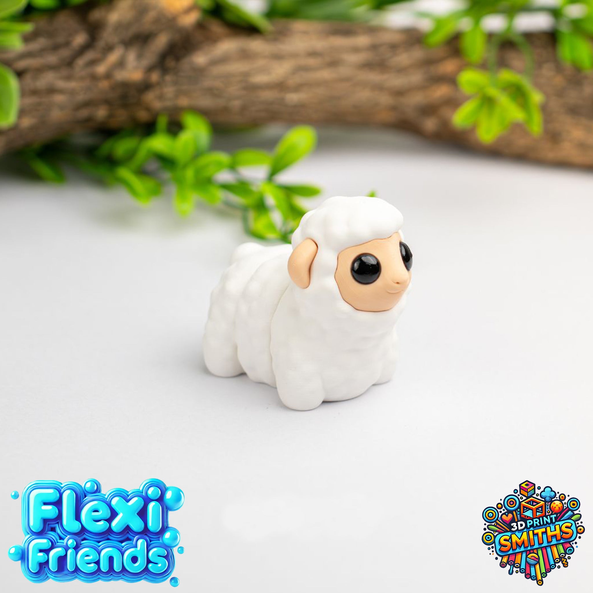 Flexi Friend Sheep - Flexible 3D Printed Toy - The 3D Print Smiths