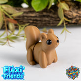 Flexi Friend Squirrel - Flexible 3D Printed Toy - The 3D Print Smiths