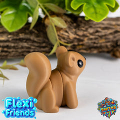 Flexi Friend Squirrel - Flexible 3D Printed Toy - The 3D Print Smiths