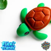 Flexi Friend Turtle - Flexible 3D Printed Toy - The 3D Print Smiths