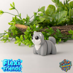 Flexi Friend Wolf - Flexible 3D Printed Toy - The 3D Print Smiths