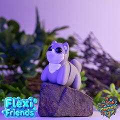 Flexi Friend Wolf - Flexible 3D Printed Toy - The 3D Print Smiths