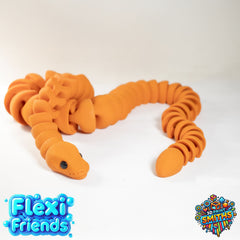 Flexi Friend Ball Python - Flexible 3D Printed Toy - The 3D Print Smiths
