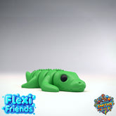 Flexi Friend Barry the Crocodile - Flexible 3D Printed Toy - The 3D Print Smiths