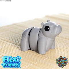 Flexi Friend Hippo - Flexible 3D Printed Toy