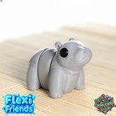 Flexi Friend Hippo - Flexible 3D Printed Toy