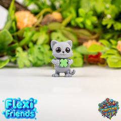 Flexi Friend Tiny Lucky Cat - Flexible 3D Printed Toy