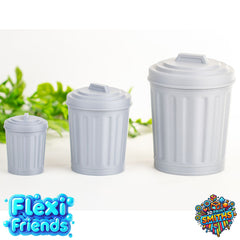 Flexi Friend Trash Can Display - Flexible 3D Printed Toy