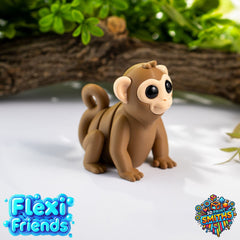 Flexi Friend Monkey - Flexible 3D Printed Toy - The 3D Print Smiths