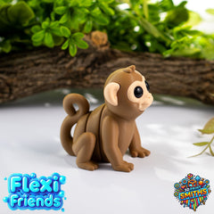 Flexi Friend Monkey - Flexible 3D Printed Toy - The 3D Print Smiths