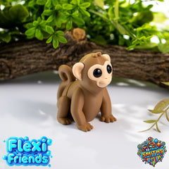 Flexi Friend Monkey - Flexible 3D Printed Toy - The 3D Print Smiths