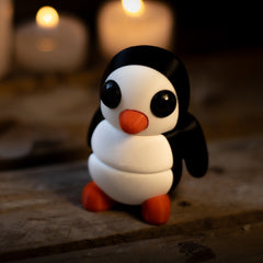 Flexi Friend Penguin - Flexible 3D Printed Toy - The 3D Print Smiths