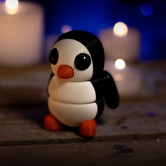 Flexi Friend Penguin - Flexible 3D Printed Toy - The 3D Print Smiths