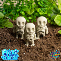 Flexi Friend Alien Skeleton - Flexible 3D Printed Toy - The 3D Print Smiths