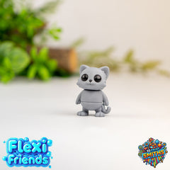 Flexi Friend Tiny Cat - Flexible 3D Printed Toy