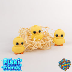 Flexi Friend Tiny Chick - Flexible 3D Printed Toy