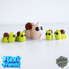 Flexi Friend Snail - Flexible 3D Printed Toy - The 3D Print Smiths