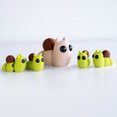 Flexi Friend Snail - Flexible 3D Printed Toy - The 3D Print Smiths