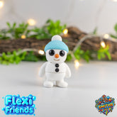 Flexi Friend Tiny Snowman - Flexible 3D Printed Toy