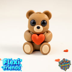 Flexi Friend Love Bear - Flexible 3D Printed Toy