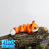Flexi Friend Woodland Fox - Flexible 3D Printed Toy - The 3D Print Smiths