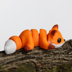 Flexi Friend Woodland Fox - Flexible 3D Printed Toy - The 3D Print Smiths