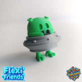 Flexi Friend Zog the Alien - Flexible 3D Printed Toy - The 3D Print Smiths