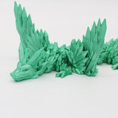 3D Printed Crystalwing Dragon | Single Colour Articulated Fidget Toy