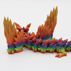 3D Printed Crystalwing Dragon | Single Colour Articulated Fidget Toy