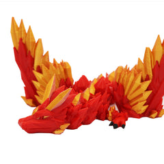 3D Printed Adult Crystalwing Dragon | Multi-Colour Articulated Fidget Toy