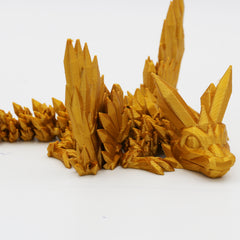3D Printed Baby Crystalwing Dragon | Single Colour Articulated Fidget Toy