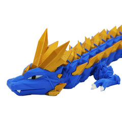 3D Printed Crystal Dragon | Multi-Colour Articulated Fidget Toy