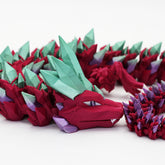 3D Printed Crystal Dragon | Multi-Colour Articulated Fidget Toy