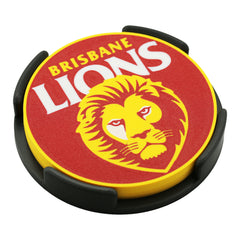 Brisbane Lions AFL Coaster 3D Printed Drink Coaster - The 3D Print Smiths