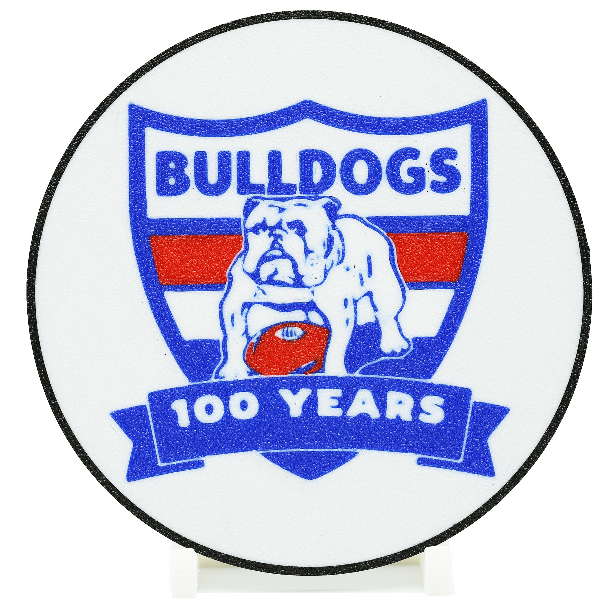 Western Bulldogs AFL Coaster 3D Printed Drink Coaster - The 3D Print Smiths