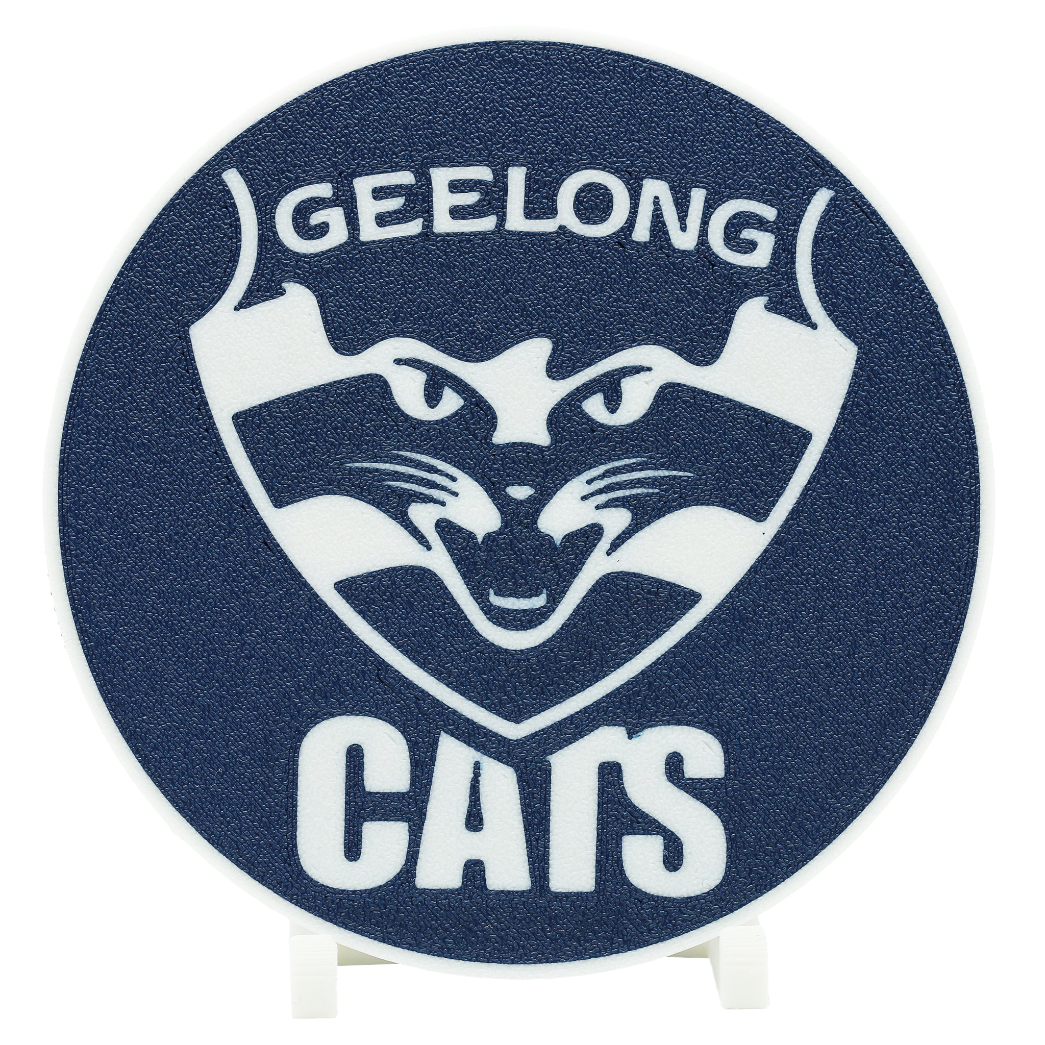 Geelong Cats AFL Coaster 3D Printed Drink Coaster - The 3D Print Smiths