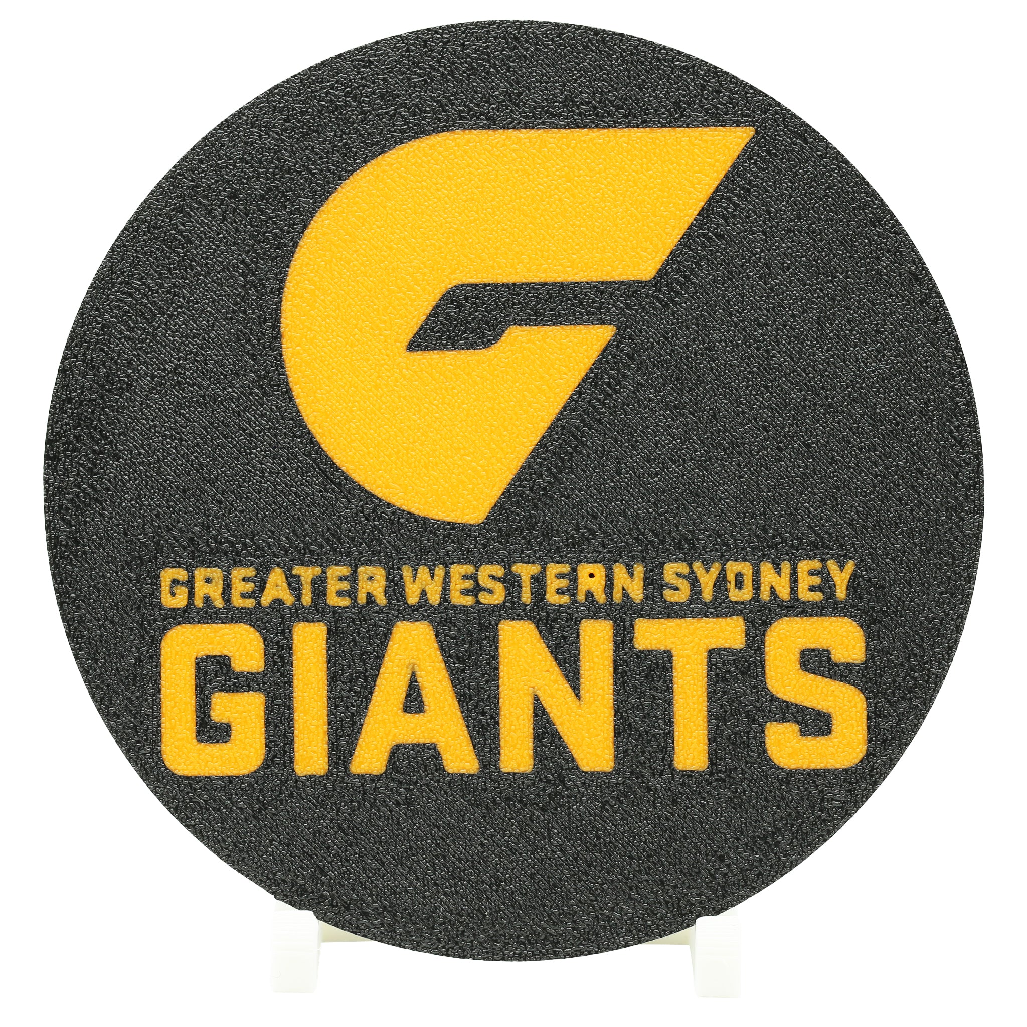 GWS Giants AFL Coaster 3D Printed Drink Coaster - The 3D Print Smiths